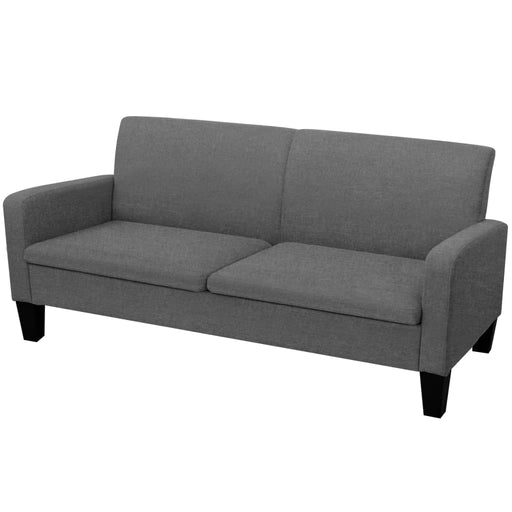 Canapea cu 3 locuri, 180 x 65 x 76 cm, gri închis - WALTI WALTI