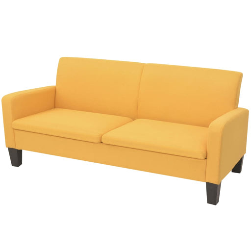 Canapea cu 3 locuri, 180 x 65 x 76 cm, galben - WALTI WALTI
