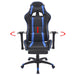 Scaun birou rabatabil, design racing, suport picioare, albastru - WALTI WALTI