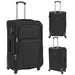 Set de valize din material textil, 3 piese, negru - WALTI WALTI