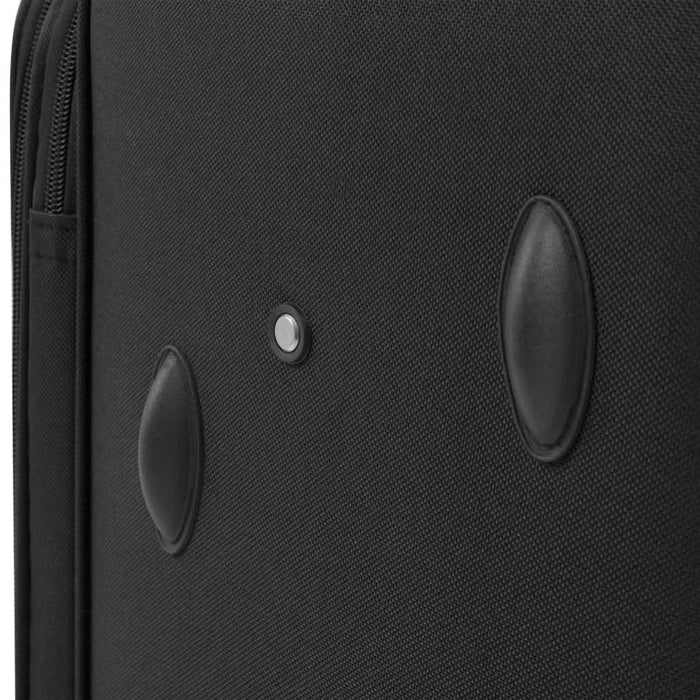 Set de valize din material textil, 3 piese, negru - WALTI WALTI