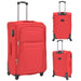 Set trolere din material textil, 3 piese, roșu - WALTI WALTI