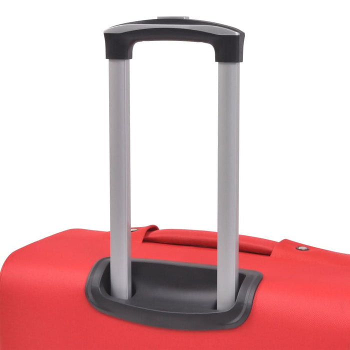 Set trolere din material textil, 3 piese, roșu - WALTI WALTI