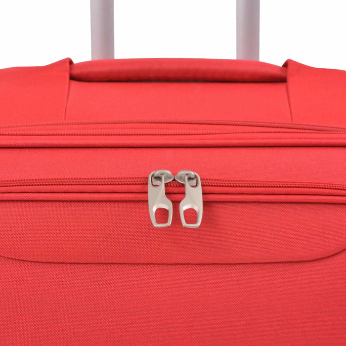 Set trolere din material textil, 3 piese, roșu - WALTI WALTI