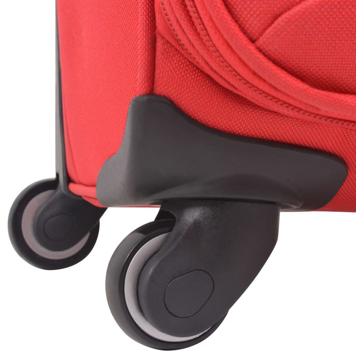 Set trolere din material textil, 3 piese, roșu - WALTI WALTI