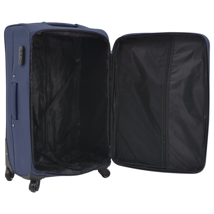 Set de trolere din material textil, 3 buc, bleumarin - WALTI WALTI