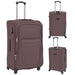 Set trolere din material textil, 3 piese, cafeniu - WALTI WALTI