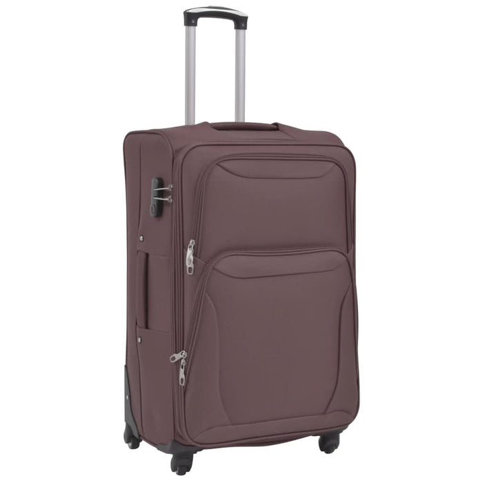 Set trolere din material textil, 3 piese, cafeniu - WALTI WALTI