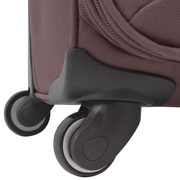 Set trolere din material textil, 3 piese, cafeniu - WALTI WALTI