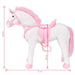 Jucărie unicorn din pluș în picioare, alb și roz, XXL - WALTI WALTI
