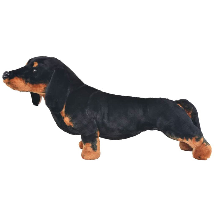 Câine din pluș de jucărie teckel, negru, XXL - WALTI WALTI