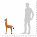 Jucărie de pluș girafă în picioare, maro și galben, XXL - WALTI WALTI