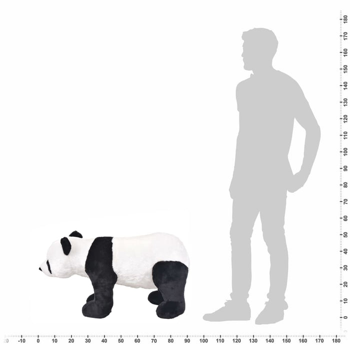 Urs panda de jucărie din pluș în picioare, alb și negru, XXL - WALTI WALTI