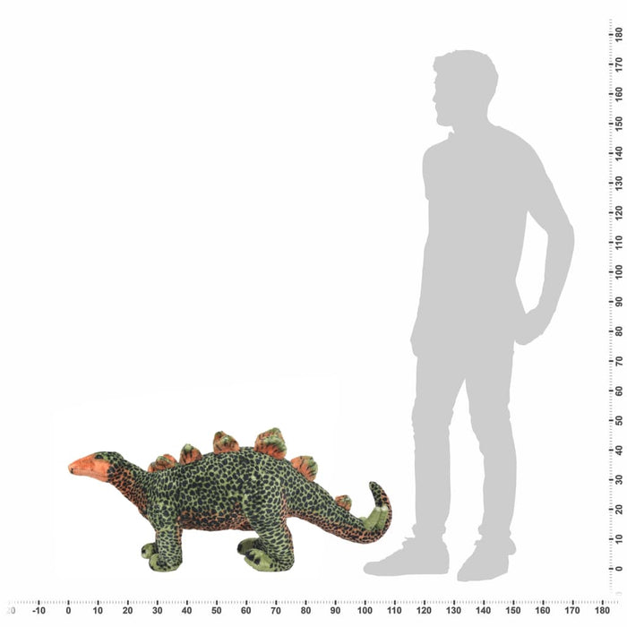 Jucărie de pluș dinozaur Stegosaurus, verde și portocaliu XXL - WALTI WALTI