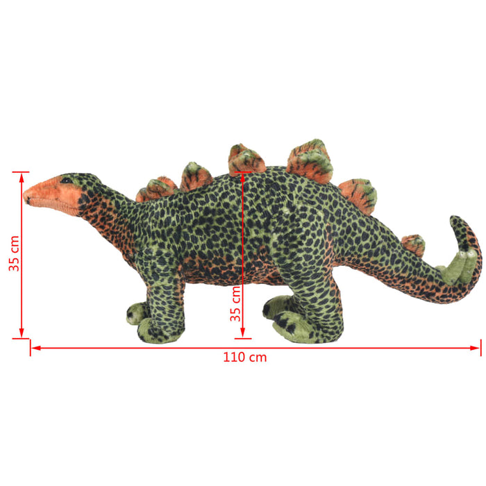 Jucărie de pluș dinozaur Stegosaurus, verde și portocaliu XXL - WALTI WALTI