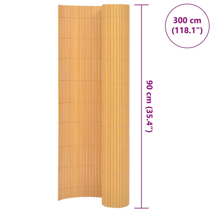 Gard de grădină cu două fețe, galben, 90 x 300 cm, PVC - WALTI WALTI