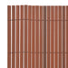 Gard de grădină cu două fețe, maro, 90 x 300 cm, PVC - WALTI WALTI