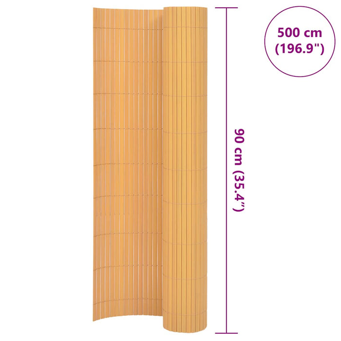 Gard de grădină cu două fețe, galben, 90 x 500 cm, PVC - WALTI WALTI