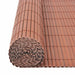 Gard de Grădină Maro 150 x 500 cm PVC - WALTI WALTI