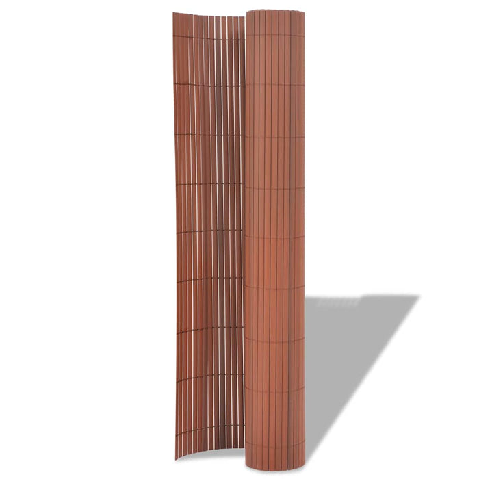 Gard de Grădină Maro 150 x 500 cm PVC - WALTI WALTI