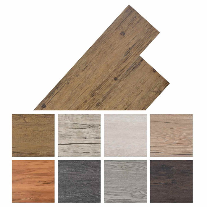 Plăci de Pardoseală 18 pcs Maro Nuc 5,26 m² PVC - WALTI WALTI