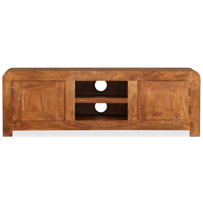 Comodă TV, lemn masiv cu finisaj tip miere, 120 x 30 x 40 cm - WALTI WALTI
