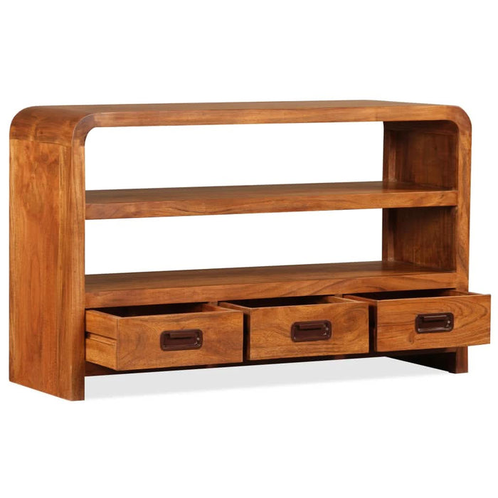 Comodă TV, 90x30x55 cm, lemn masiv de acacia - WALTI WALTI