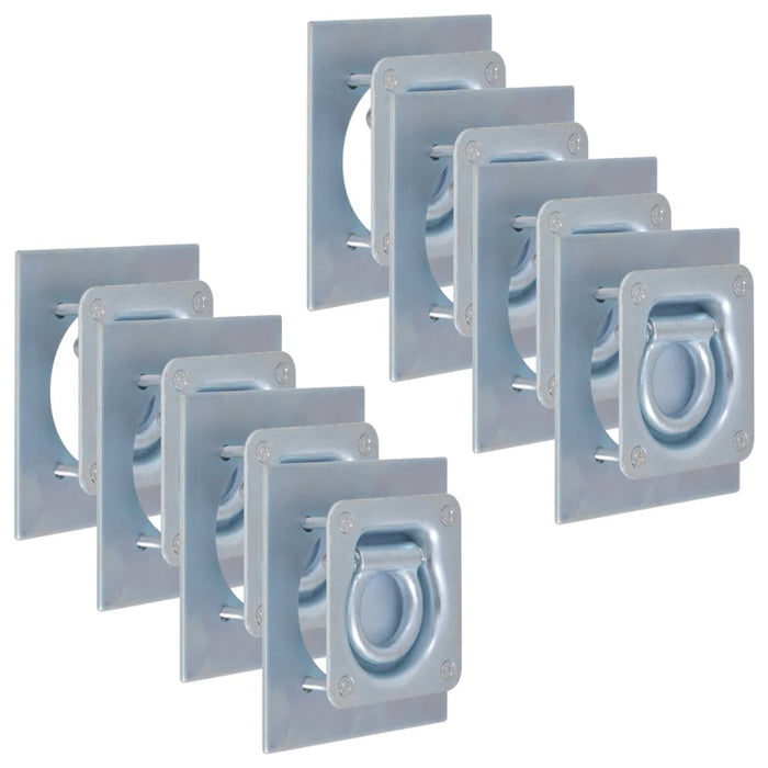 Inele ancorare pentru remorcă 8 buc, oțel galvanizat, 2000 kg - WALTI WALTI