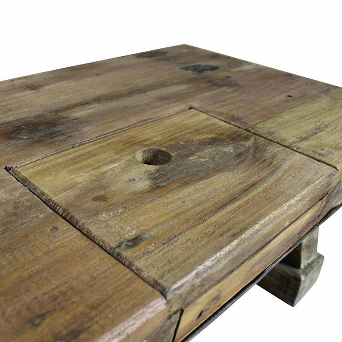 Măsuță de cafea, 90x50x35 cm, amestec lemn reciclat WALTI