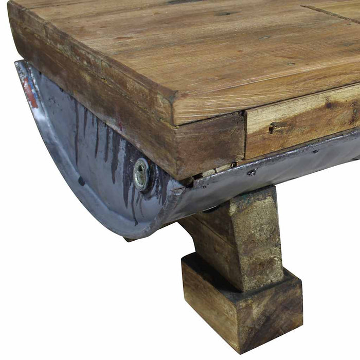 Măsuță de cafea, 90x50x35 cm, amestec lemn reciclat WALTI