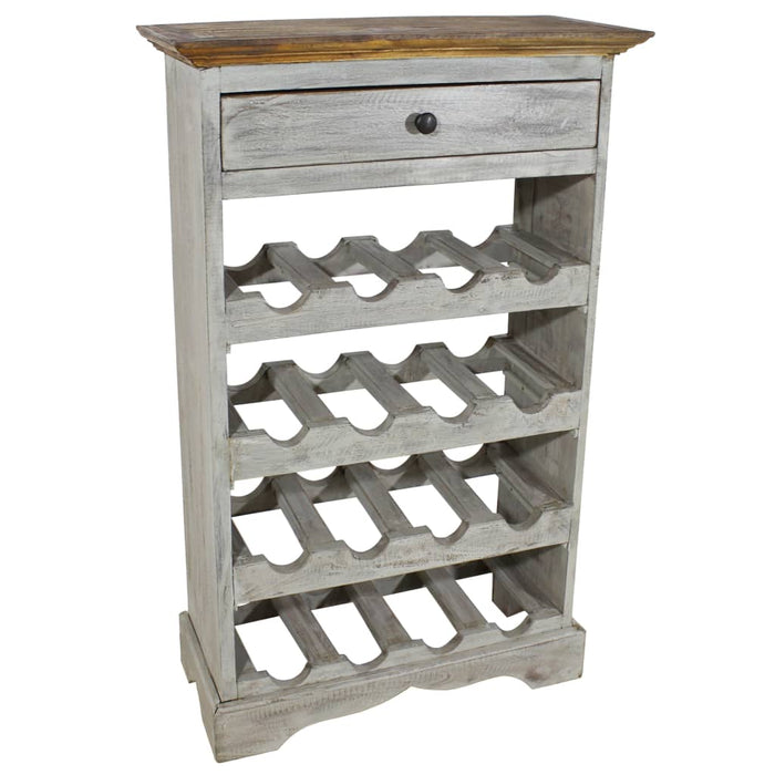Suport sticle de vin, 55x23x85 cm, lemn masiv de mahon - WALTI WALTI