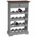 Suport sticle de vin, 55x23x85 cm, lemn masiv de mahon - WALTI WALTI
