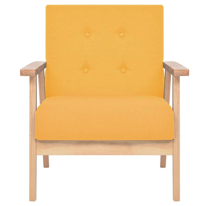 Fotoliu, galben, material textil - WALTI WALTI