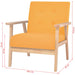 Fotoliu, galben, material textil - WALTI WALTI