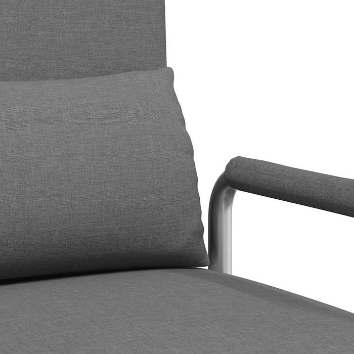 Scaun pivotant și canapea extensibilă, gri închis, textil - WALTI WALTI