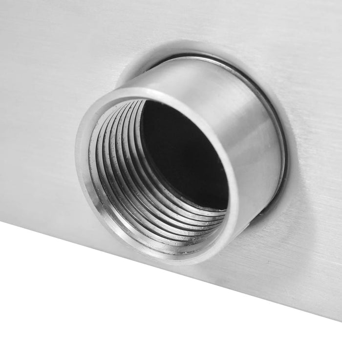 Fântână de piscină, argintiu, 50 x 30 x 53 cm, oțel inoxidabil - WALTI WALTI