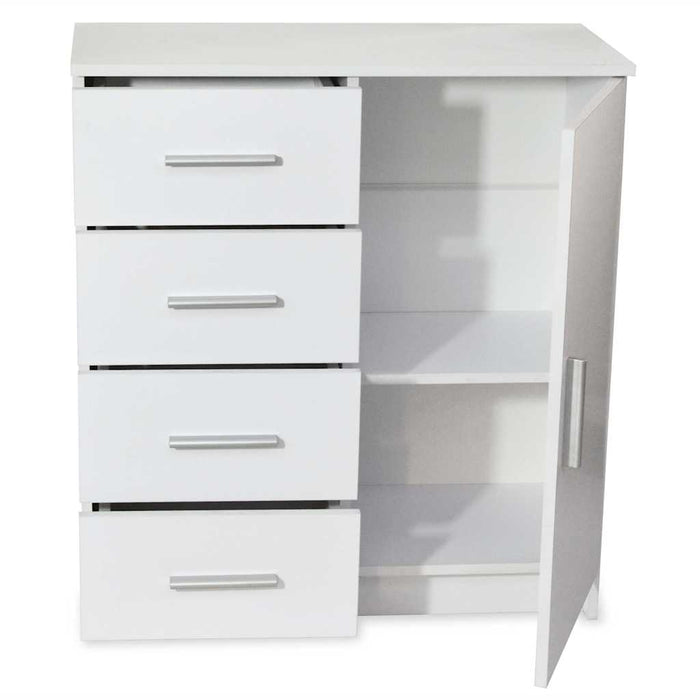 Dulap, alb, 79x35x88 cm, lemn prelucrat WALTI