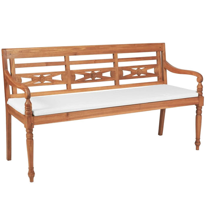 Bancă Batavia cu perne, 150 cm, lemn de tec - WALTI WALTI