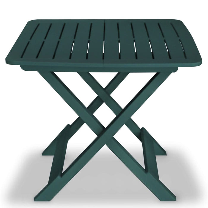 Set mobilier bistro pliabil, 3 piese, verde, plastic - WALTI WALTI