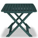 Set mobilier bistro pliabil, 3 piese, verde, plastic - WALTI WALTI