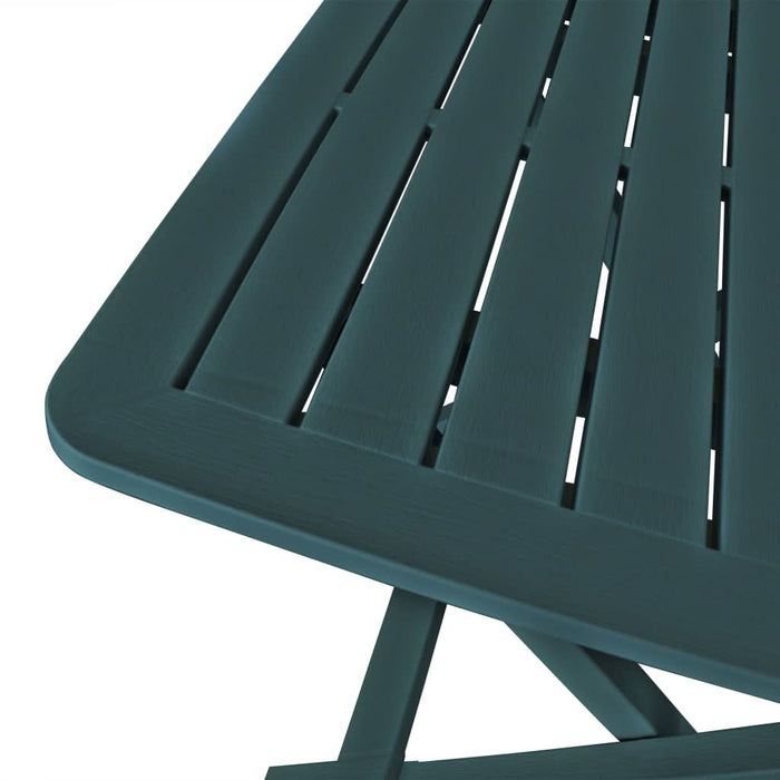 Set mobilier bistro pliabil, 3 piese, verde, plastic - WALTI WALTI