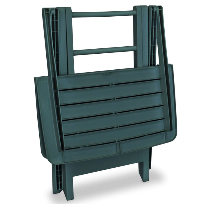 Set mobilier bistro pliabil, 3 piese, verde, plastic - WALTI WALTI