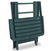Set mobilier bistro pliabil, 3 piese, verde, plastic - WALTI WALTI