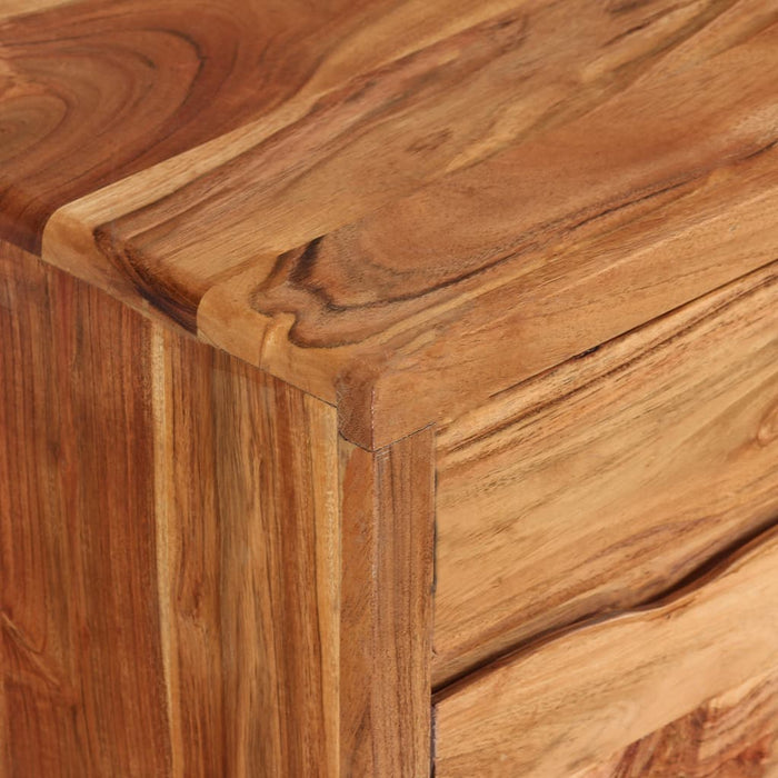 Dulap TV cu uși sculptate, 117x30x40 cm, lemn masiv de acacia WALTI