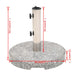 Suport umbrelă de soare, granit, rotund, 20 kg - WALTI WALTI