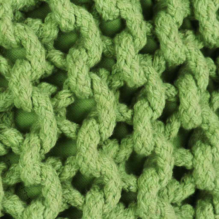 Puf tricotat manual, bumbac, 50 x 35 cm, verde WALTI