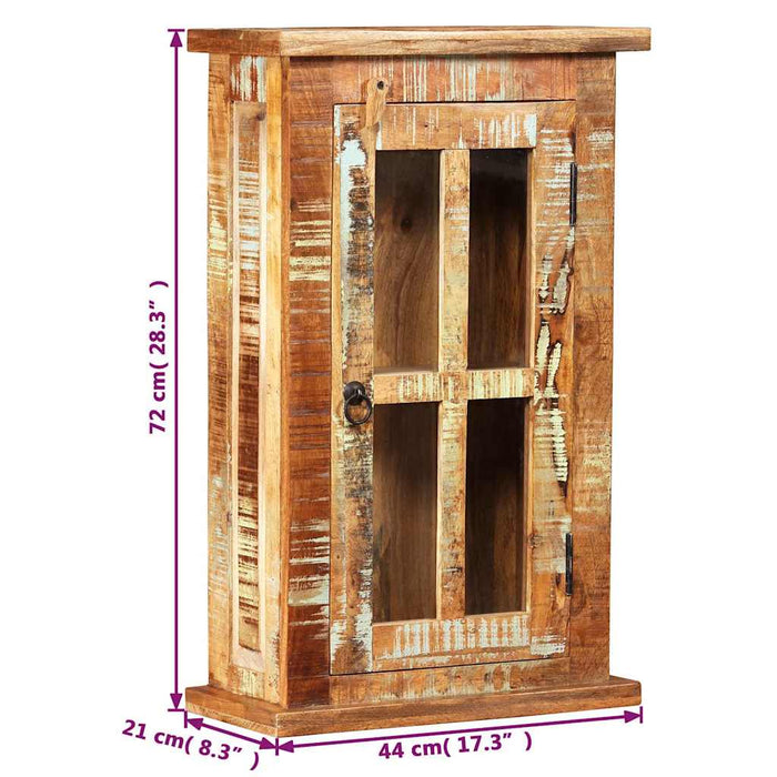 Dulap de perete, 44 x 21 x 72 cm, lemn masiv reciclat WALTI