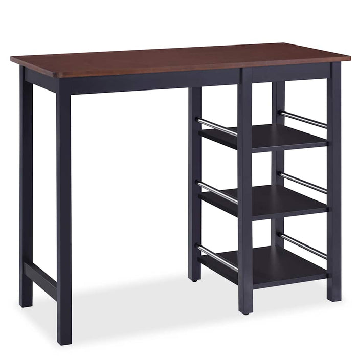 Set mobilier de bar, 3 piese, MDF, negru - WALTI WALTI
