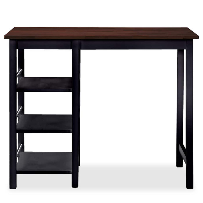 Set mobilier de bar, 3 piese, MDF, negru - WALTI WALTI