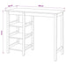 Set mobilier de bar, 3 piese, MDF, negru - WALTI WALTI